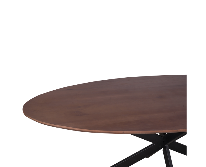 Eiken eettafel Ferris | Ovaal 210 cm | Walnoot