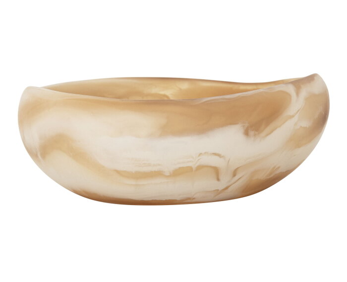 bowl Rafael bruin/wit small