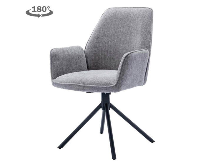 Amaro Armstoel - fabric Nature 452 Blue grey (draaibaar)
