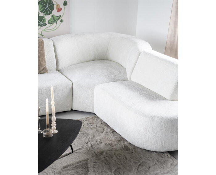 SEVN Ovie modulaire hoekbank - Pande Deluxe Ivoor - 410x328 cm - zelf samen te stellen