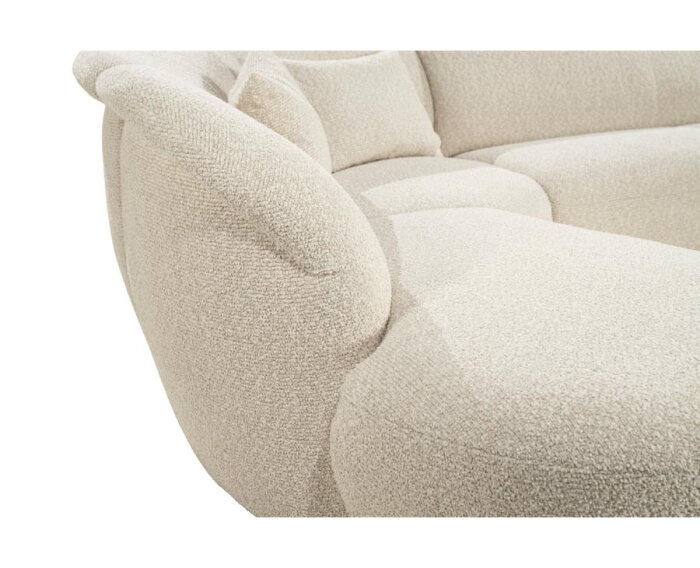 SEVN Emma organische modulaire hoekbank - Phat Sand - 310x259 cm - Zelf samen te stellen