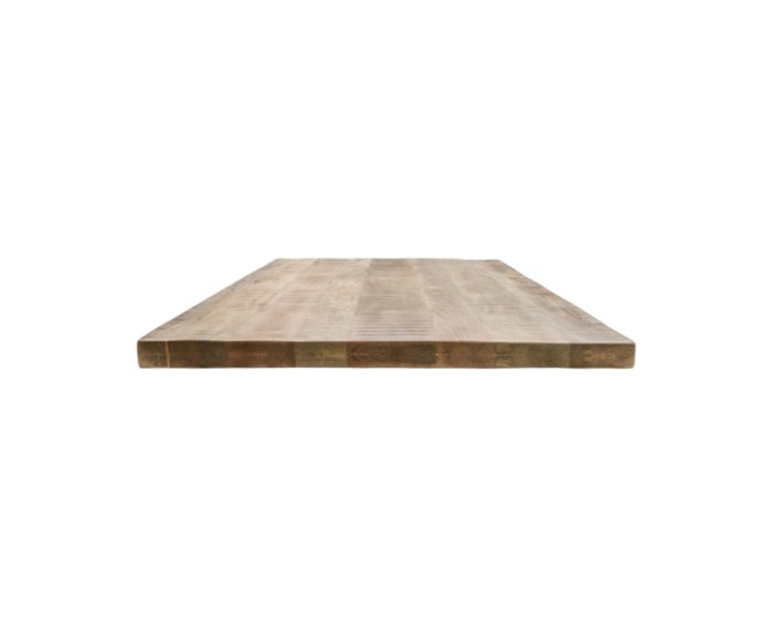 Rechthoekig tafelblad Portland - 200x100x5 - Naturel - Mangohout