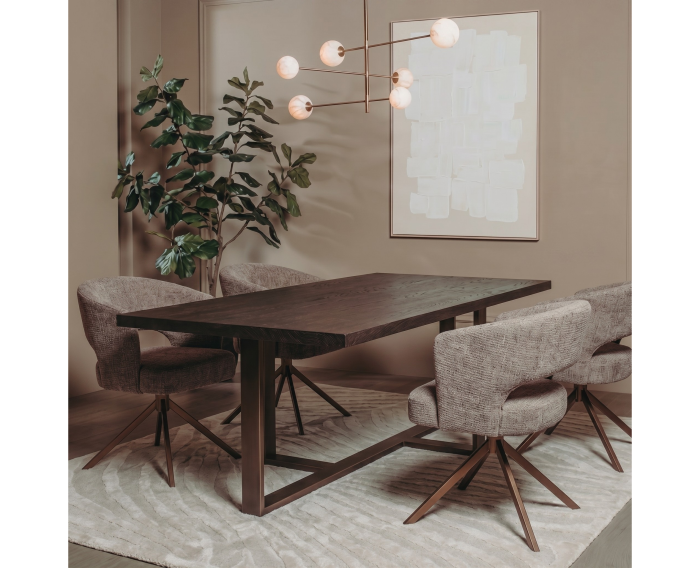 Tower Living Mincio Eettafel eiken 180x90 cm - Espresso Bruin