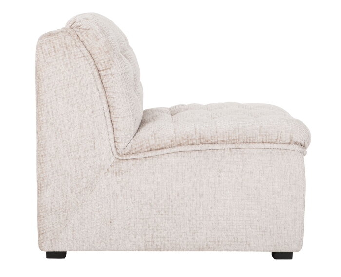 MUST Living fauteuil Liberty - Glamour naturel - 75x67x85 cm