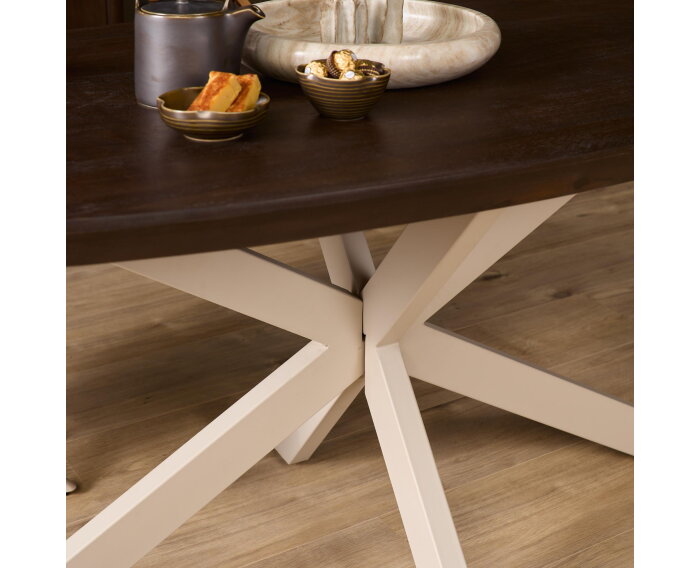 Eettafel Madison Brown | 160x90 cm | Deens Ovaal | Poot Sand