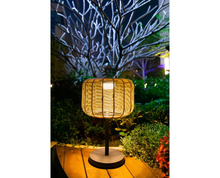 Buitenlamp Nina Garden Solar Rotan