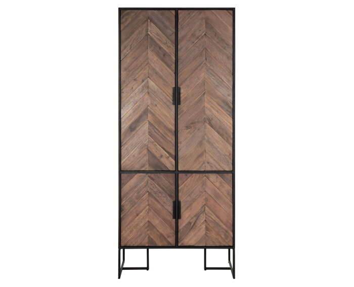 Cupboard Criss Cross, 4 doors,185x80x40 cm, mixed wood