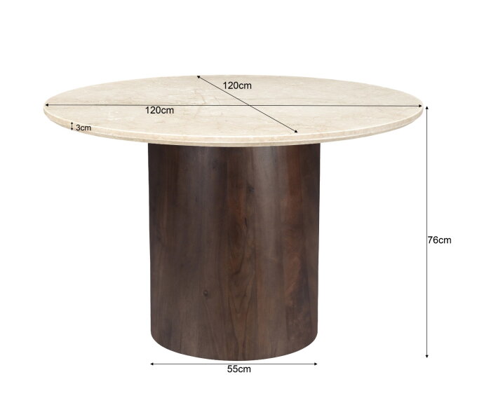 Brix Bottecino Round 120cm