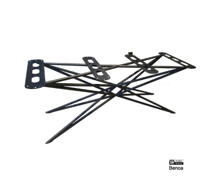 Spiderleg Arana metaal 160 cm - Zwart