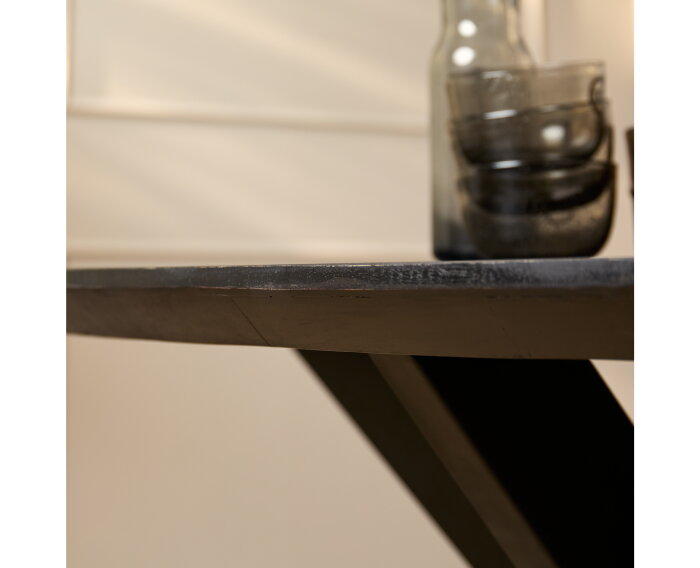 Eettafel Brandy Black | 160 cm | Ovaal