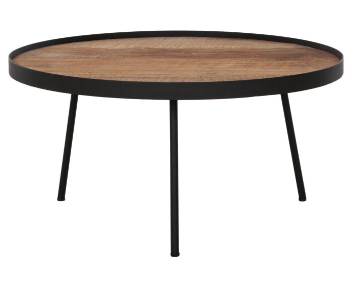 Coffee table Saturnus large NATURAL,30x&Oslash;60 cm, recycled teakwood