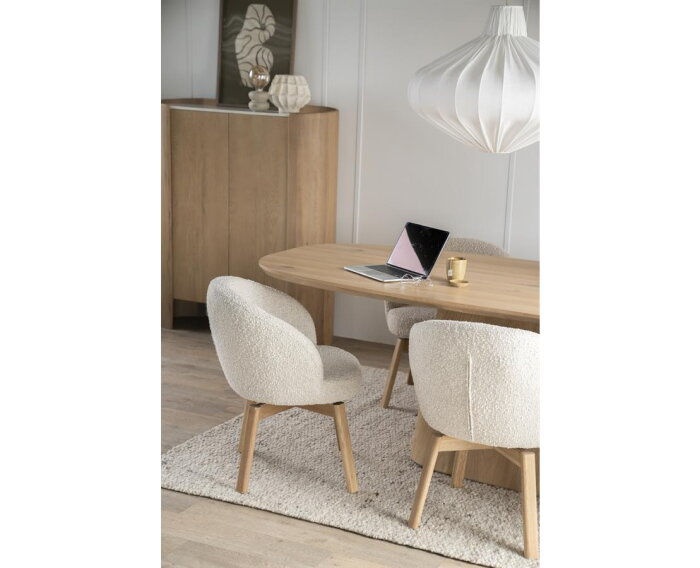 Eettafel Nola 200x110cm - naturel | Eleonora