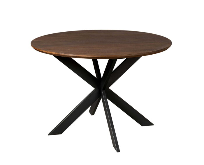 Eiken eettafel Ferris | Rond 130 cm | Brown