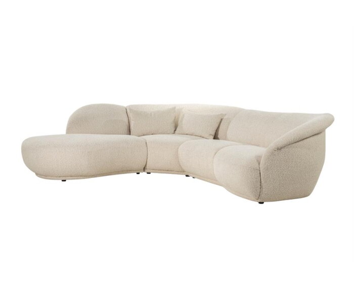 SEVN Emma organische modulaire hoekbank - Phat Sand - 310x259 cm - Zelf samen te stellen