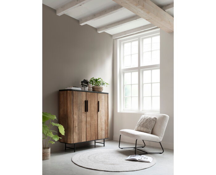 DTP home Soho bergkast laag teakhout 120x40x130 cm