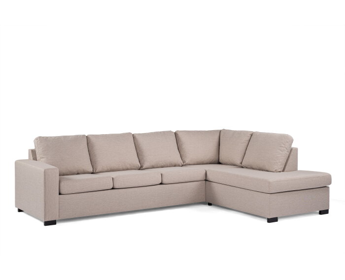 3 seater corner right, fabric Inari 22, I460 beige