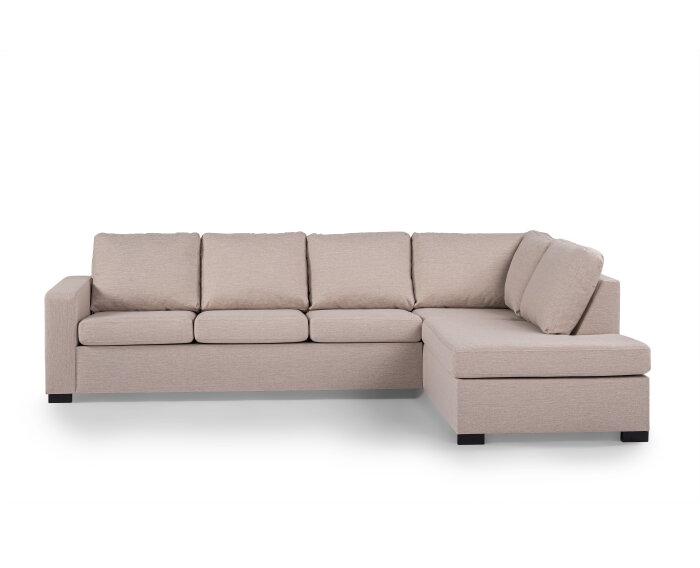 Hoekbank Eleven rechts By-OLAF – Stof Inari 22 Beige – Moderne 3-zits hoekbank - 285x199 cm