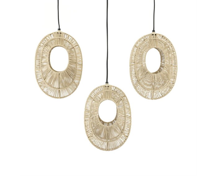 Pendant lamp Ovo cluster rectangular - natural | BY-BOO
