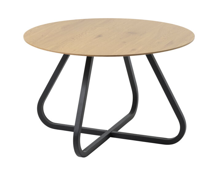 Eettafel Cesura rond eiken melamine Ø120 cm - Naturel