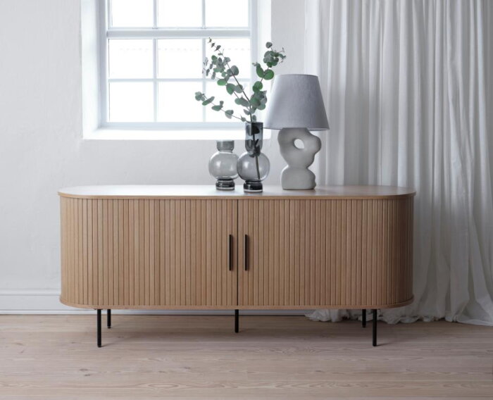 Dressoir Nola - eikenfineer naturel - 180x45x76 cm