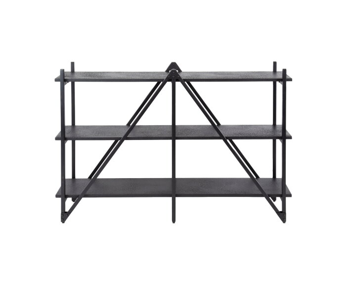 Wandkast 130cm 3 laags Piega - Grijs
