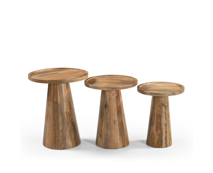 Bijzettafel Conische Voet set van 3