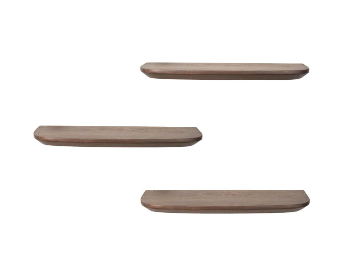 Wandplank Gusta Brown | 60 cm | Set van 3