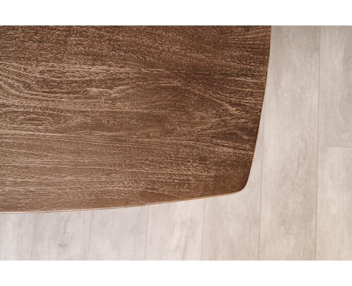 Eettafel Florence mangohout Deens ovaal 220x100 cm - Bruin | Sandblasted