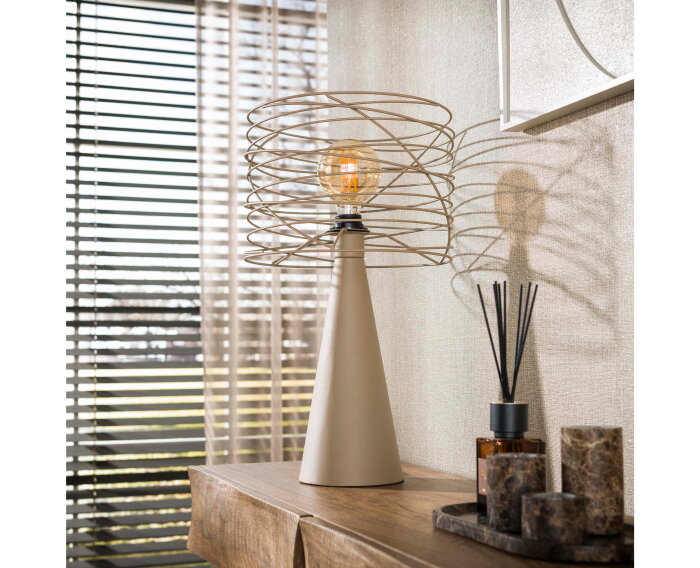 Tafellamp Curl 1L - Beige