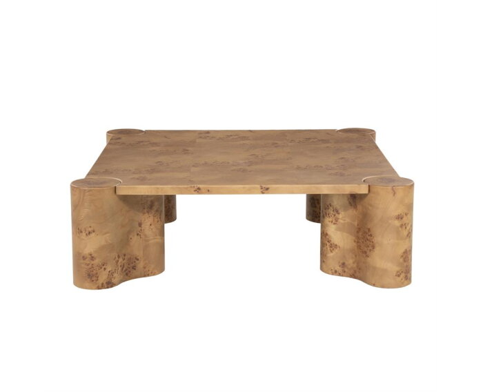 Salontafel Dorian 90x90cm - bruin | Eleonora