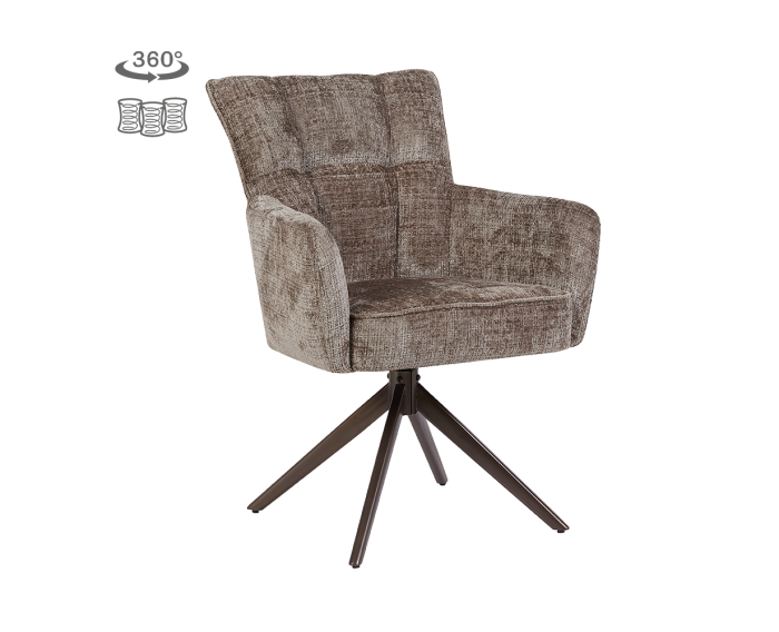 Bardi Armstoel - Cremona 24 clay - Anodic (draaibaar)