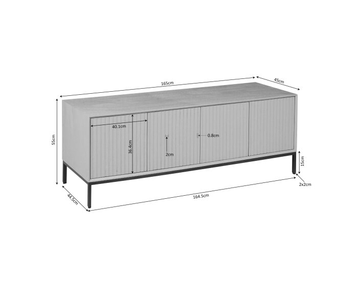 Tv meubel Madison Brown | 165 cm