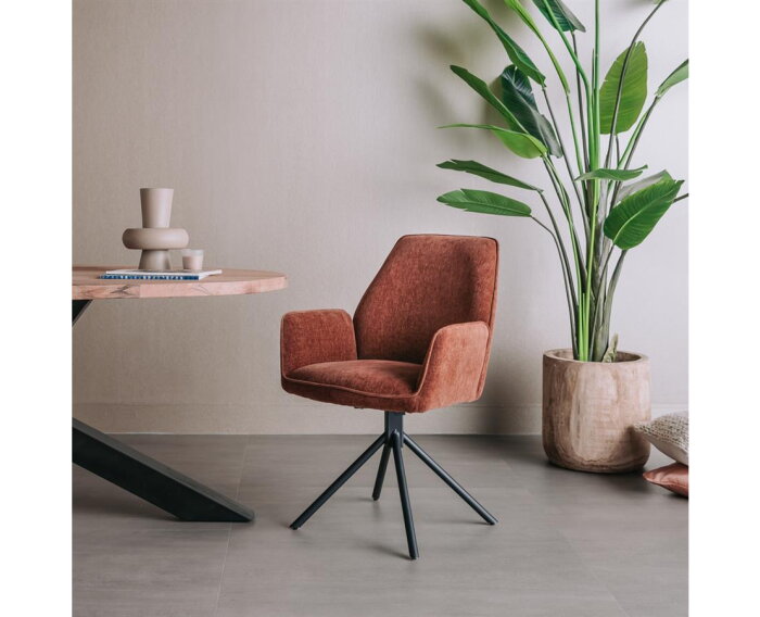 Amaro Armstoel - fabric Nature 500 Pearl copper (draaibaar)