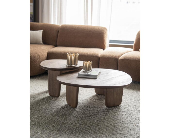 Salontafel Maud large 100x85cm - lichtbruin | Eleonora