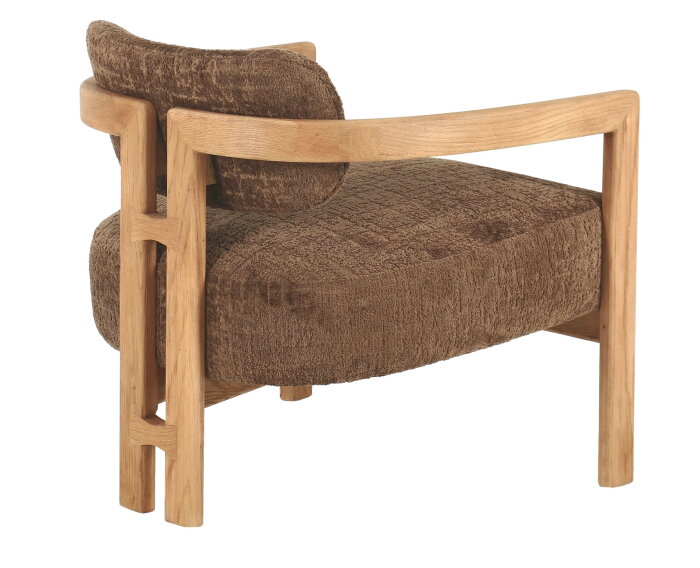 MUST Living fauteuil Kelly - Luxor Hazelnut - Naturel - 75x73x73 cm