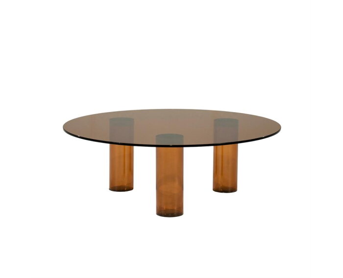 Coffee table Aero 100x100cm - bruin | BY-BOO