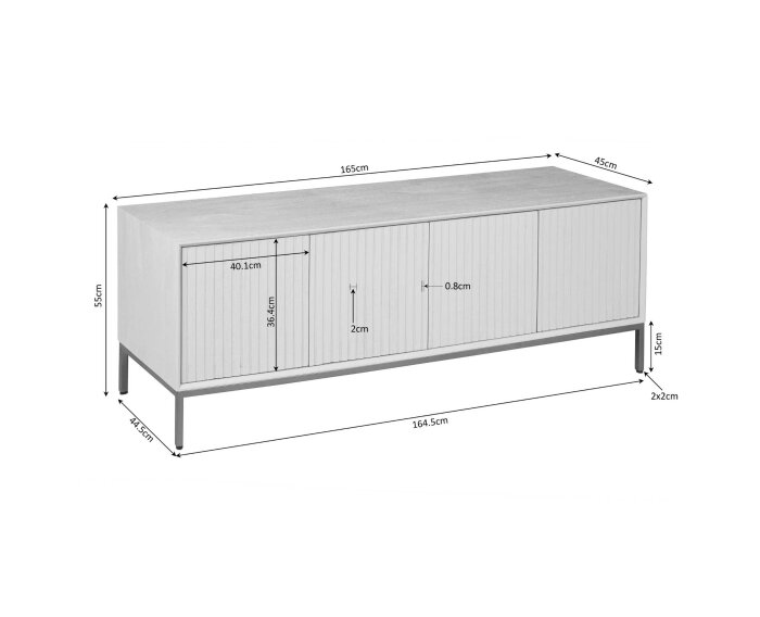 Tv meubel Madison Natural | 165 cm