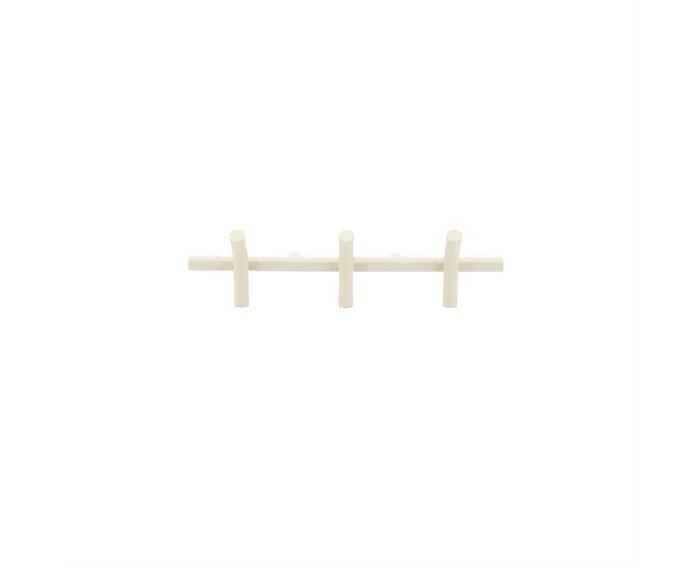Wall coat rack Matto 3 53x23cm - beige | BY-BOO