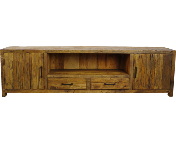 TV-meubel Brent gerecycled hout naturel - 200 x 40 x 55 cm