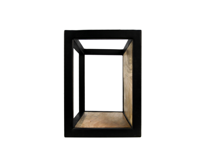 Wandbox Levels - 35x25 cm - mangohout/ijzer