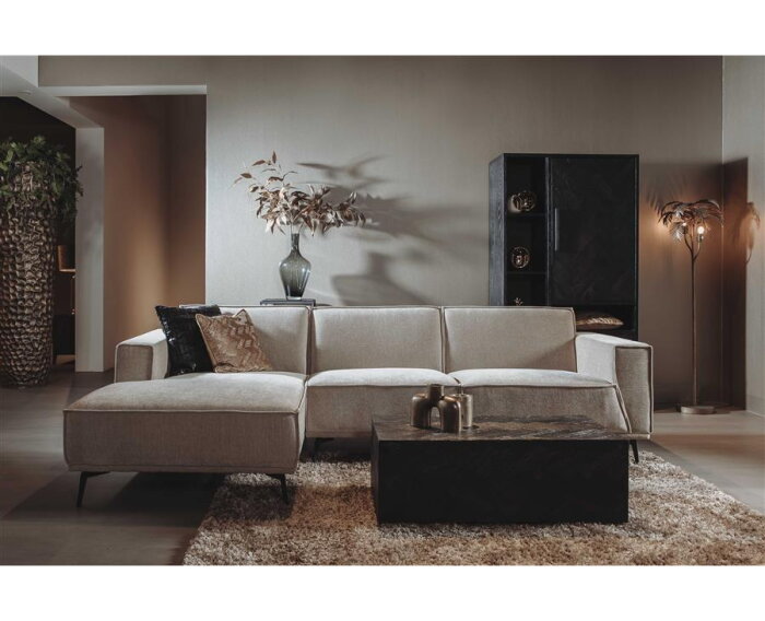 Leeds 2 5-AR + Chaise L - City 120 Beige