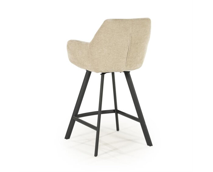 Barstool Bliss with armrest - taupe | BY-BOO