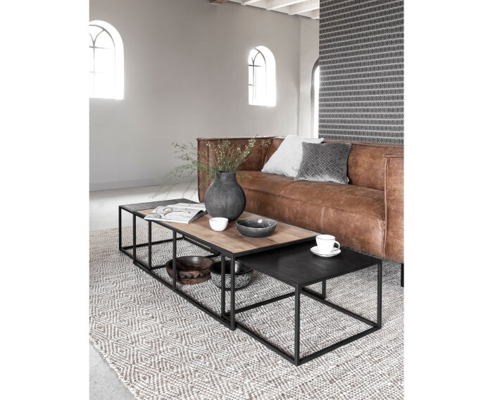 DTP home Cosmo salontafel langwerpig teakhout 110x60x35 cm