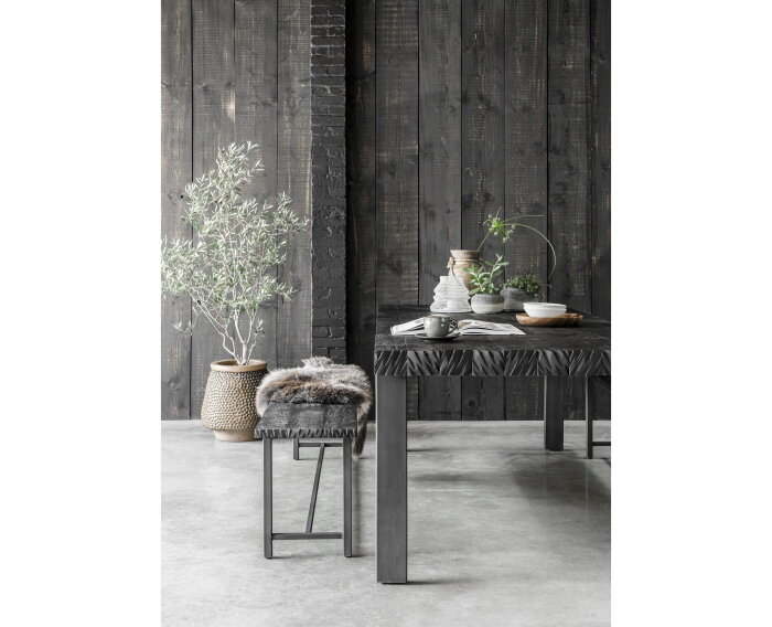 Timeless Black eettafel Beam 275 cm