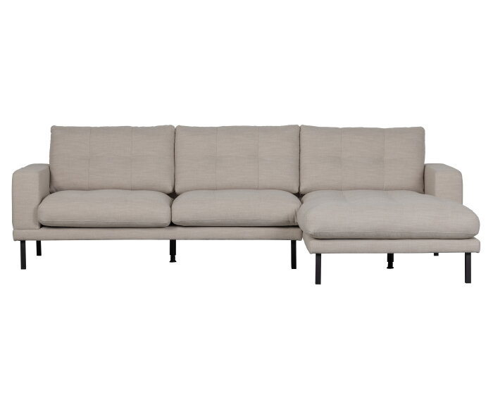 River Chaise Longue Padded Rechts Naturel - WOOOD