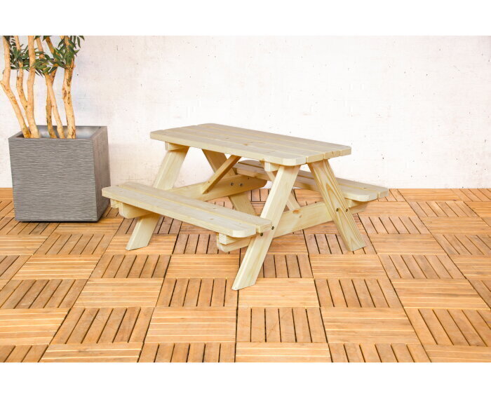 Jimmy kinder picknicktafel naturel