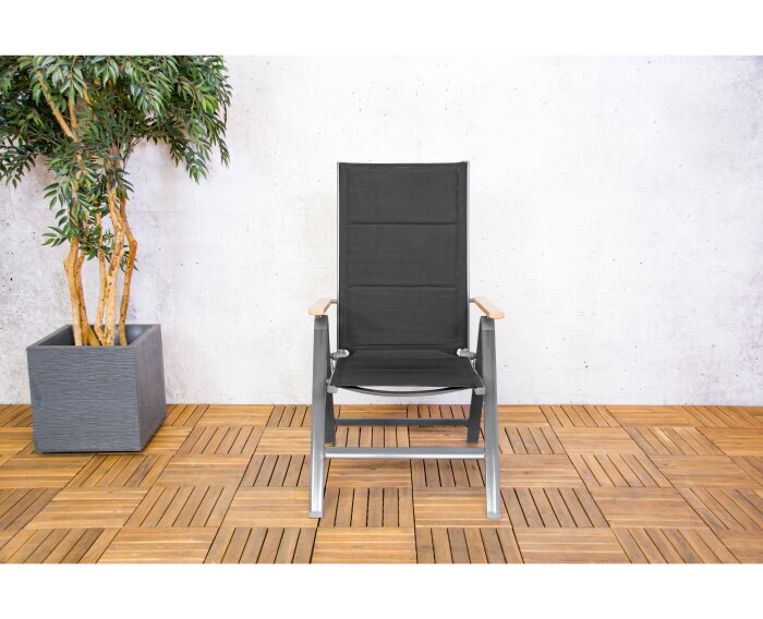 Pisa position chair with woodlook armrest