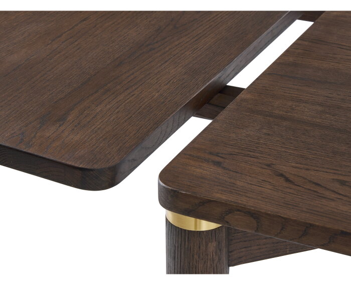 Verlengblad Arun eiken 95x50 cm - Espresso bruin