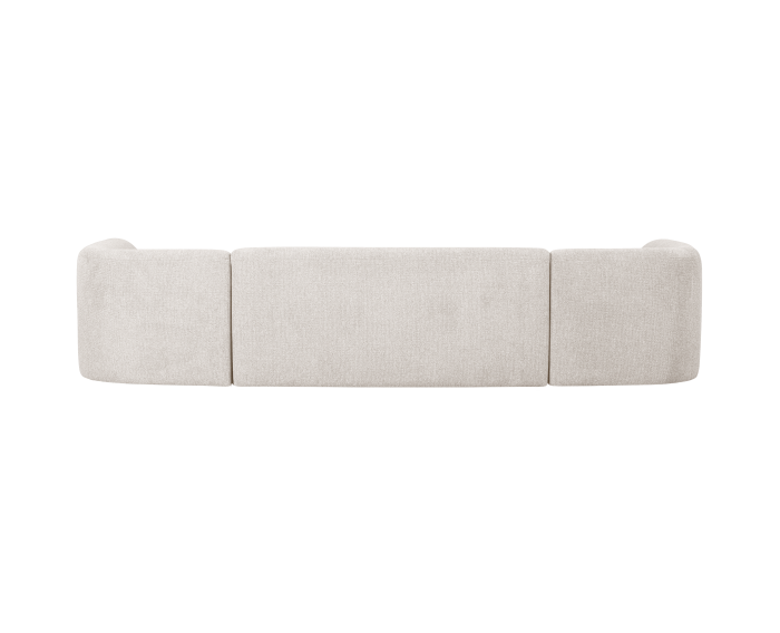 Hoekbank 'Sloping' U-vorm - Pearl Melange | BePureHome