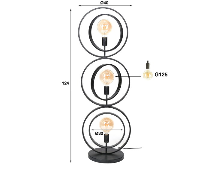 Vloerlamp Turn Around | 3 Lampen